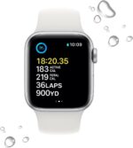 Apple Watch SE 2nd Gen(GPS + LTE) 40mm Aluminum Case with White Sport Band (Used) - Image 3